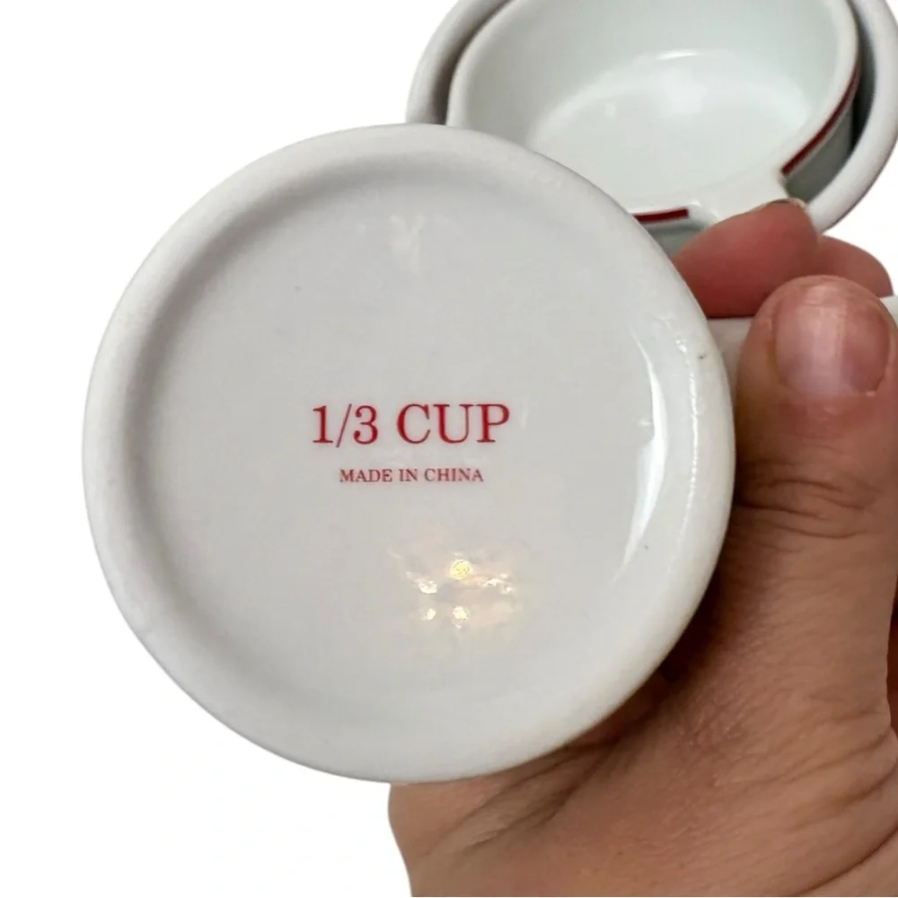 Williams Sonoma Twas the Night Before Christmas Porcelain‎ Measuring Cup Set